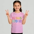 thumbnail image 1 of Xijirk Girls T Shirts Stylish Graphic Print Short Sleeve Tee for Kids Youth Comfortable Casual Basic Childrens Top,1-2 Years, 1 of 6