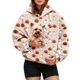 thumbnail image 1 of Xijirk Halloween All‑Over Print Pet Pouch Hoodie Kangaroo Carrier Pocket Drawstring Pullover Size:S, 1 of 6