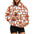 thumbnail image 1 of Xijirk Halloween All‑Over Print Pet Pouch Hoodie Kangaroo Carrier Pocket Drawstring Pullover Size:S, 1 of 6
