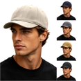 thumbnail image 1 of Xijirk Herringbone Baseball Cap Textured Curved Brim Dad Hat for Daily Casual Street Travel Outdoor Wear,Beige,One Size, 1 of 7