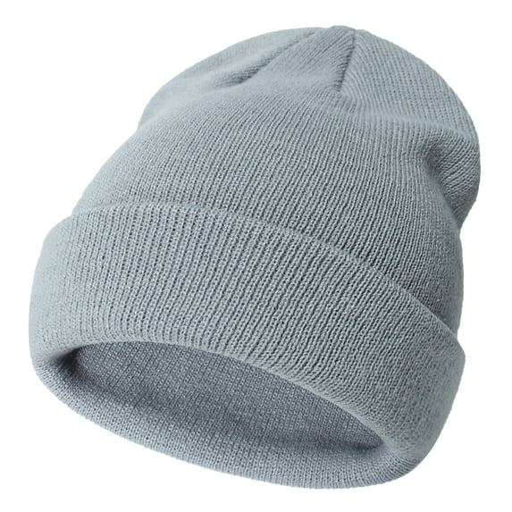Xijirk Kids Baby Boys Girls Knit Winter Hat Unisex Soft Warm Stretchy Fit Beanie Cold Weather Accessory Knit Winter Hat to Youth Daily Wear,Grey,3-24 Months