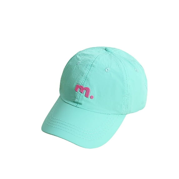 Xijirk Kids Baseball Cap Solid Color Breathable Caps Adjustable Ponytail Hole Kids Summer Outdoor Sports Play Daily Wear,Z01 Mint Green,One Size