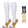 thumbnail image 1 of Xijirk Knee High Compression Socks Contrast Heel Toe Sport Socks Size:S, 1 of 3