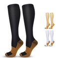 thumbnail image 1 of Xijirk Knee High Compression Socks Contrast Heel Toe Sport Socks Size:S, 1 of 3