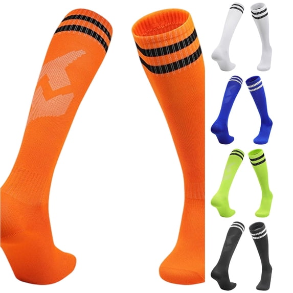 Xijirk Knee High Soccer Socks Striped Athletic Over Calf Sport Socks Size:XL