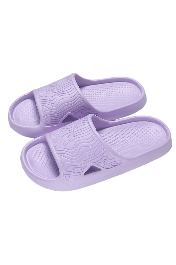 Men's and Women's Thick-Sole Slide Slippers Soft Footbed Footwear for Indoor & Summer Use,6.5