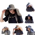thumbnail image 1 of Xijirk Mens Boonie Hat with Solar Fan Wide Brim Detachable Neck Mesh Vent Hat for Fishing Gardening Outdoor Work,Army Green,One Size, 1 of 6
