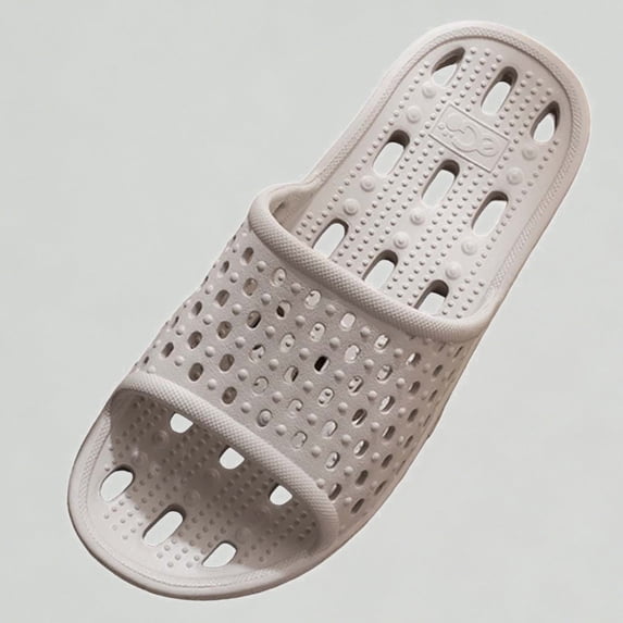 Xijirk Mens Slippers EVA Slide Slippers Water Leakage Soft Sole Bathroom Sandals for Indoor & Outdoor Use,8.5