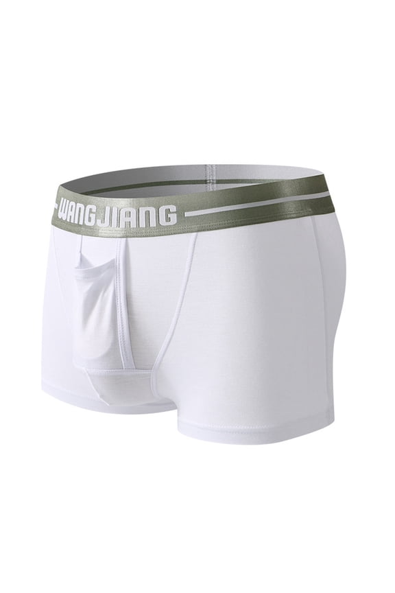 Mens Underwear,Spun Rayon Underwear Bag Lift Breathable Flex Wet Resistant Briefs Comfort Underwear for Active Wear and Moisture Wicking,Men's Underwear,White,XL