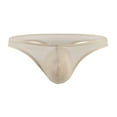 thumbnail image 1 of Xijirk Mens Underwear,Thong Underwear G String Enhancing Pouch T Back Bikini Briefs Breathable Soft Fabric Daily Wear,Men's Underwear,Khaki,S, 1 of 6