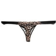 thumbnail image 1 of Xijirk Mens Underwear,Thong Underwear Leopard Print Low Rise Printed Fun Adult Style Breathable Fabric Pouch Daily Wear,Men's Underwear,Coffee,2XL, 1 of 5