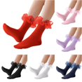 thumbnail image 1 of Xijirk Mesh Ruffle Crew Socks Sheer Frilly Ankle Socks Size:One Size, 1 of 6