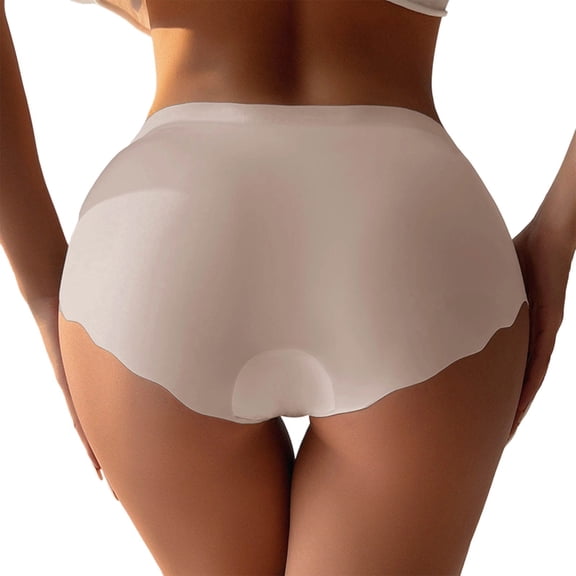 Panties for Women,Fashion Low Waist Striped Briefs for Women Comfortable Daily Wear Soft Lace Underwear Panties,Womens Underwear,Beige,L