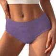 thumbnail image 1 of Xijirk Panties for Women,Fashion Underwear Low Waist Striped Briefs Comfortable Panties Soft Fabric for Casual Wear,Womens Underwear,Purple,S, 1 of 6