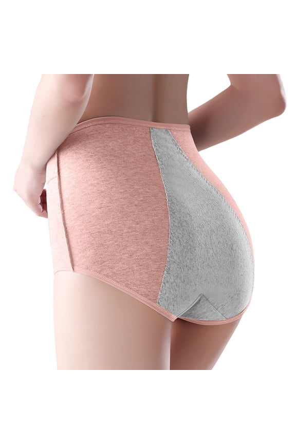 Panties for Women,Plus Size Menstrual Underwear Mid Waist Leak Resistant Briefs Comfortable Absorbent Fit for Monthly Confidence,Womens Underwear,Pink,M