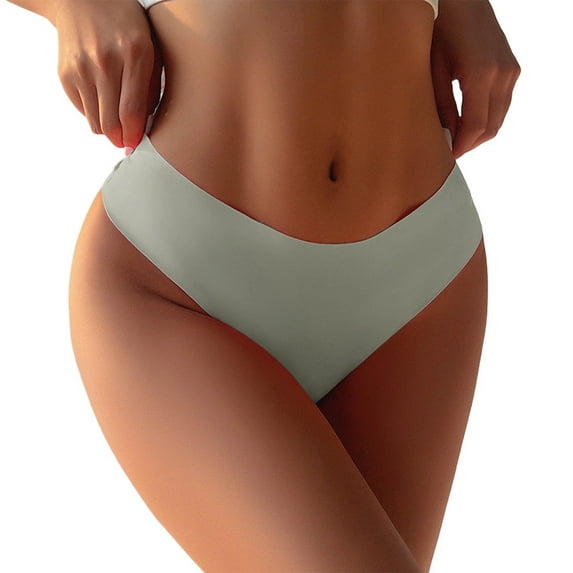 Xijirk Panties for Women,Low Waist Briefs Color Striped Fashion Underwear Comfortable Panties for Everyday Casual Wear,Womens Underwear,Mint Green,S