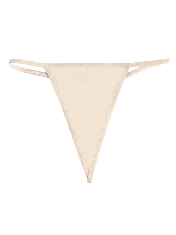 Panties for Women,Seamless G String Panties Breathable Comfort Underwear for Everyday Casual Wear,Womens Underwear,Beige,S
