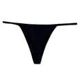 thumbnail image 1 of Xijirk Panties for Women,Seamless Thong Panties Sporty Triangle Design Comfortable Underwear for Active Daily Wear,Womens Underwear,L,Black1, 1 of 3