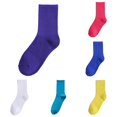 thumbnail image 1 of Xijirk Ribbed Crew Socks Solid Cotton Casual Everyday Socks Size:One Size, 1 of 4