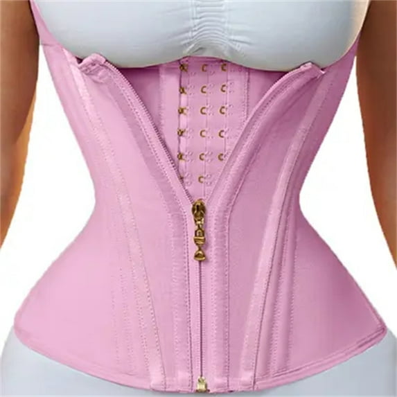 Xijirk Shapshe-Waist Shapewear for Women Tummy Control Girdle Workout Shapewear with Adjustable Shoulder Strap Pink,Size M
