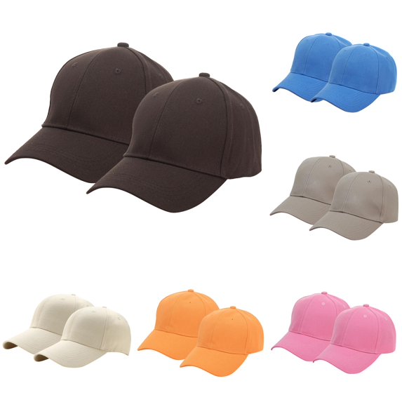Xijirk Solid Twill Baseball Cap Structured Curved Brim Adjustable Headwear for Custom Embroidery Outdoor Sports Daily Casual Activities,Coffee,One Size