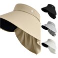 thumbnail image 1 of Xijirk Sun Visor with Extended Wide Brim and Attached Neck Guard for Household Use Outdoor Activity Daily Movement for Adult Adjustable Light Sun Shield Headwear,Khaki,One Size, 1 of 4
