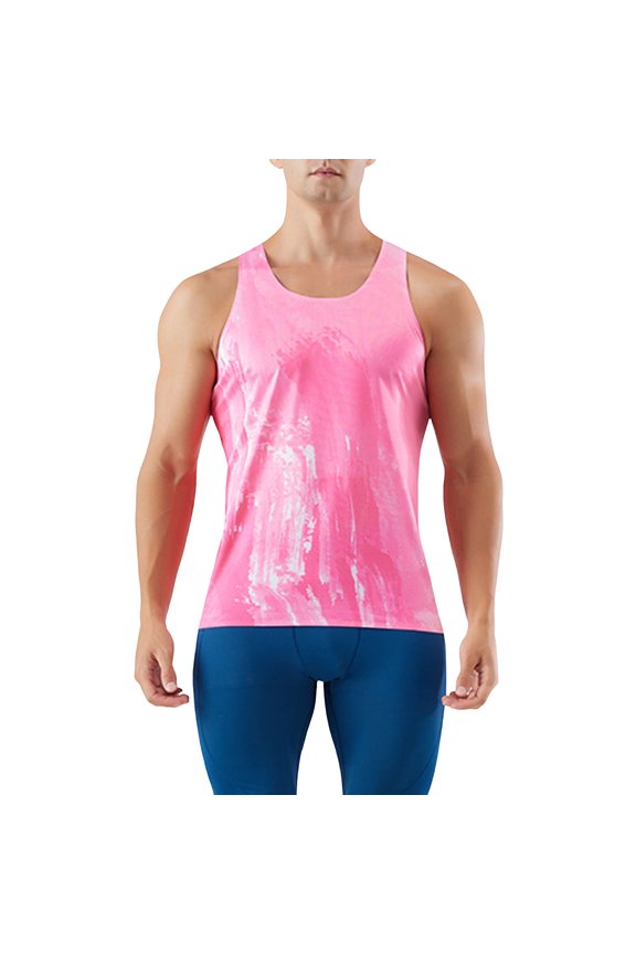 Tank Tops Men,Racing Running Vest Spring Summer Outdoor Fitness Quick Drying Training Sleeveless Tank Top for Sports Competition,Mens Tank Top,Red,2XL