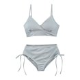 thumbnail image 1 of Xijirk Tankini Swimsuits for Women,Tankini Sets Two Piece Swimwear High Waisted Tummy Control Bathing Suits Swimwear Surfing,Swimsuit for Women,M,Blue, 1 of 3