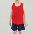 thumbnail image 1 of Xijirk Toddler Baby Solid Tank Top Summer Sleeveless Vest Undershirt for Boys Girls,3-4 Years, 1 of 4
