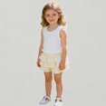 thumbnail image 1 of Xijirk Toddler Girls Ruffle Ribbed Sleeveless Top Cute Casual Summer Blouse for Kids,2-3 Years, 1 of 5
