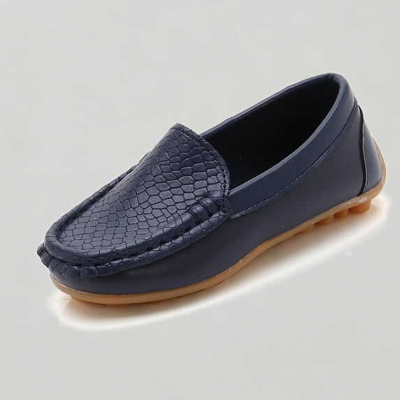Xijirk Toddler Kid Soft Sole Loafers Dress Casual Boat Shoes for Daily Wear,5.5-6 Years