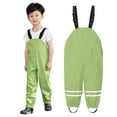 thumbnail image 1 of Xijirk Toddler Kids Rain Dungarees Windproof Waterproof Mud Jumpsuit Clothes All in One Protective Gear for Outdoor Wet Play,Z01 Green,4-5 Years, 1 of 4