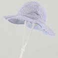 thumbnail image 1 of Xijirk Toddler UPF 50+ Sun Bucket Hat, Kids Breathable Wide Brim Beach Cap for Boys Girls Outdoor Play,48, 1 of 3