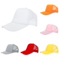 thumbnail image 1 of Xijirk Unisex Front Block Back Net Headwear Curved Brim Structure Open Rear Layout for Road Travels Outdoor Outings Everyday Head Shield,White,M, 1 of 3