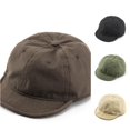 thumbnail image 1 of Xijirk Washed Newsboy Cap Short Brim Soft Casual Hat for Daily Walking Street Travel Outdoor Wear,Coffee,A, 1 of 6