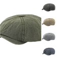 thumbnail image 1 of Xijirk Washed Newsboy Cap for Men Distressed Boy Hat for Daily Commute Travel Outdoor Spring Autumn Casual Occasions,Green,One Size, 1 of 5