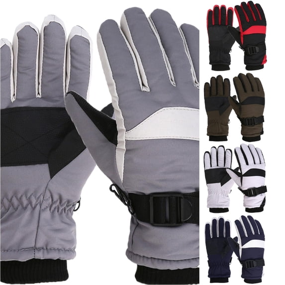 Xijirk Waterproof Touch Screen Ski Gloves Windproof Thermal Anti Winter Outdoor Gloves C,One Size