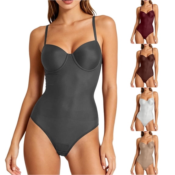 Xijirk Women Corset Waist Cincher Thin Adjustable Shoulder Straps Built‑in Bust Cup Build Smooth Body Construction Everyday Wear Going Out,Black,XL