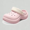 thumbnail image 1 of Xijirk Women Men Clogs Breathable Ventilated Thick Sole Casual Sandals Lightweight Footwear for Daily Wear,6.5, 1 of 6