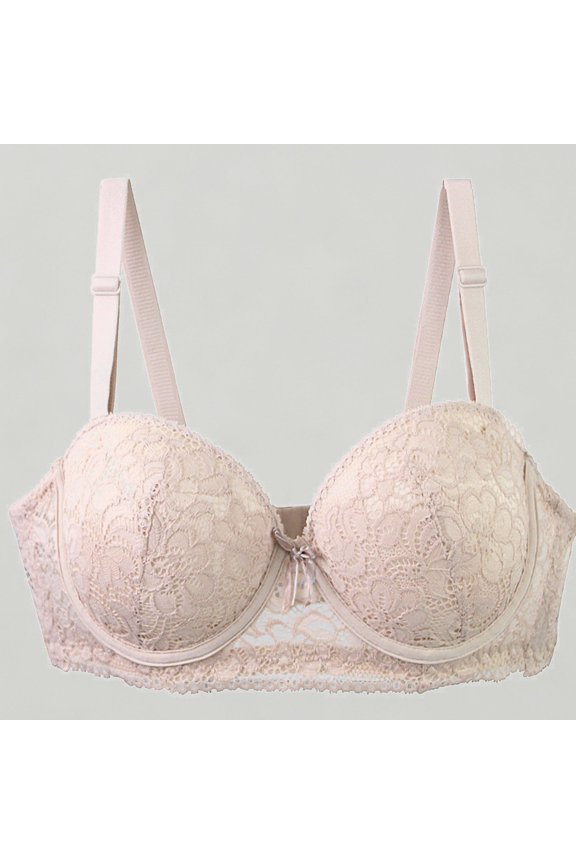 Xijirk Women Plus Size Bra Wide Side Band Underwire Lift Daily Bust Support Bra,75C
