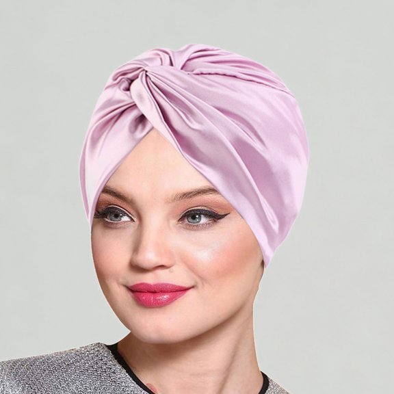 Xijirk Women Silk Double Layer Baseball Cap, Soft Breathable Multifunctional Headband for Makeup, Sleeping and Daily Use
