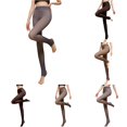 thumbnail image 1 of Xijirk Women Smooth Solid Sheer Footed Pantyhose High Stretch Thin Hosiery Tights for Daily Dating Evening Formal Outfit Wear,Grey,XL80G, 1 of 9