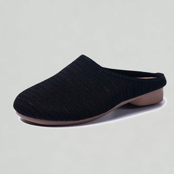 Xijirk Women's Breathable Mesh Half Slippers Lightweight Flat Bottom Casual Shoes for Summer,9
