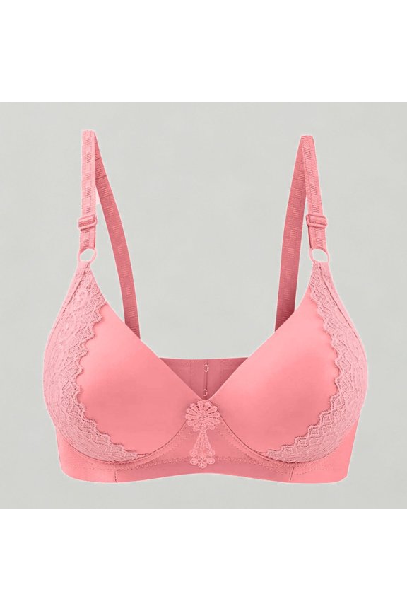 Xijirk Women's Seamless Wireless Comfort Bra Unlined Soft Cup Everyday T-Shirt Bra with Full Coverage & Light Support,90