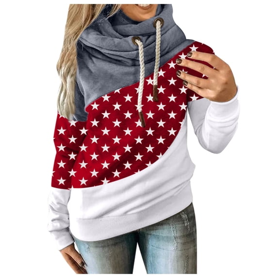 Xijirk Women's Sweatshirts Long Sleeve Hooded Solid Color Casual Cozy Lined Women's Sweatshirts for Cold Season,,M