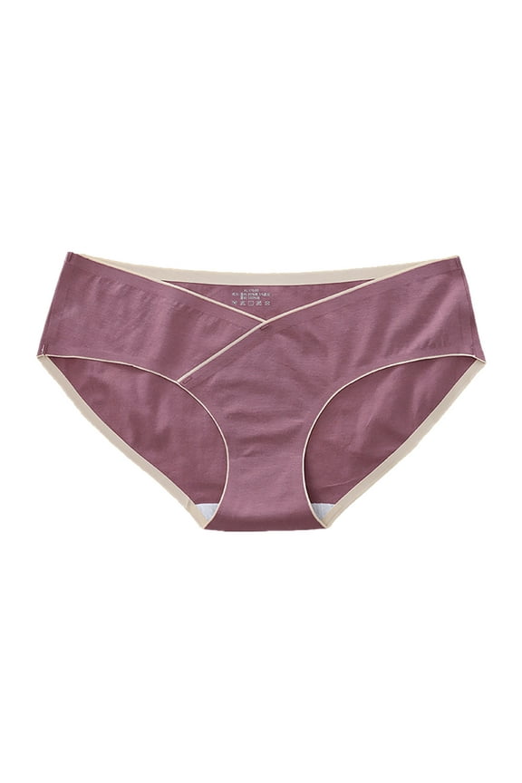 Womens Underwear,Maternity Underwear Thong Seamless C Panel One Piece Plus Size Cotton Low Rise Design Breathable Comfortable,Panties for Women,Red,2XL