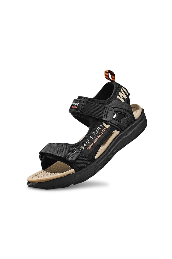 Youth Summer Sandals (4-12Y): Breathable Open-Toe w/ Cushioned Footbed | Solid Color Casual Shoes for Everyday Play,Size 5-5.5 Years