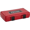 thumbnail image 1 of Xikar 5 Cigar Travel Humidor Case, Stainless Steel Hinges, Red, 1 of 6
