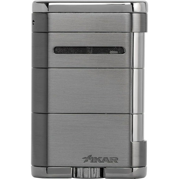 Xikar Allume Table Top Triple Jet Lighter - Stealth Gunmetal
