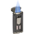 thumbnail image 1 of Xikar HP3 Inline Triple Flame Cigar Lighter, Honeycomb Texture, Matte Black, 1 of 5